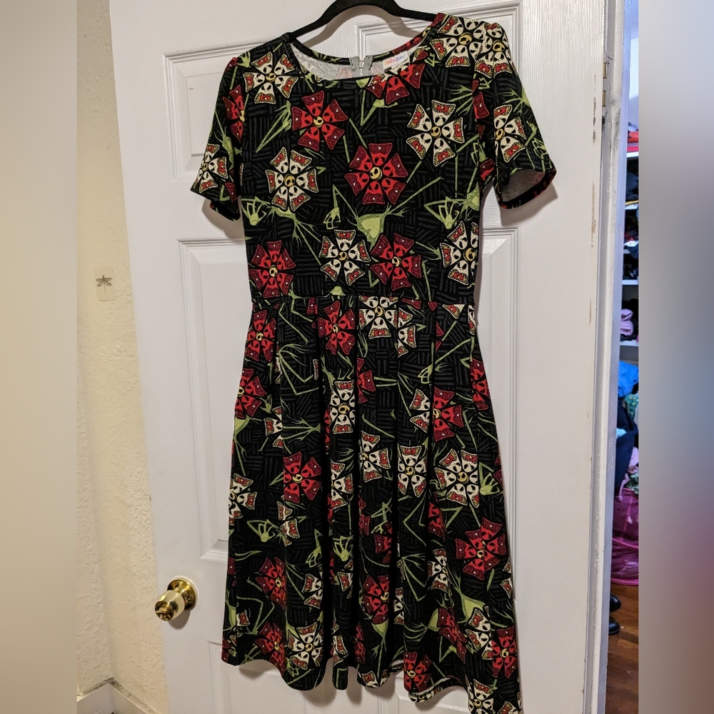 Nightmare before Christmas LuLaRoe dress size large. Very comfy and cute!